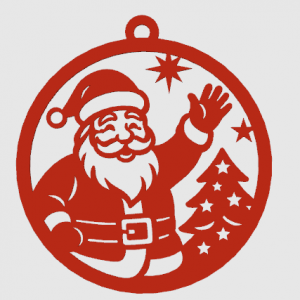 Addobbo Natalizio con Babbo Natale