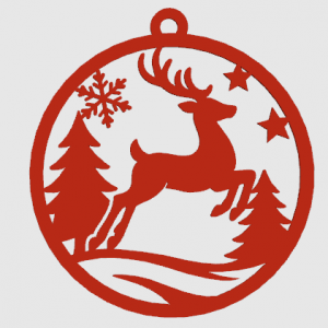 Addobbo Natalizio con Renna